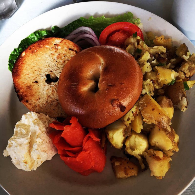 Picture of lox and bagel