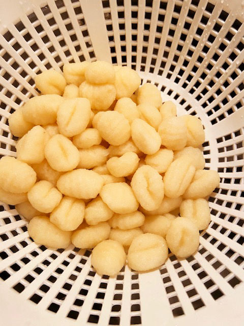 Photo of cooked gnocchi