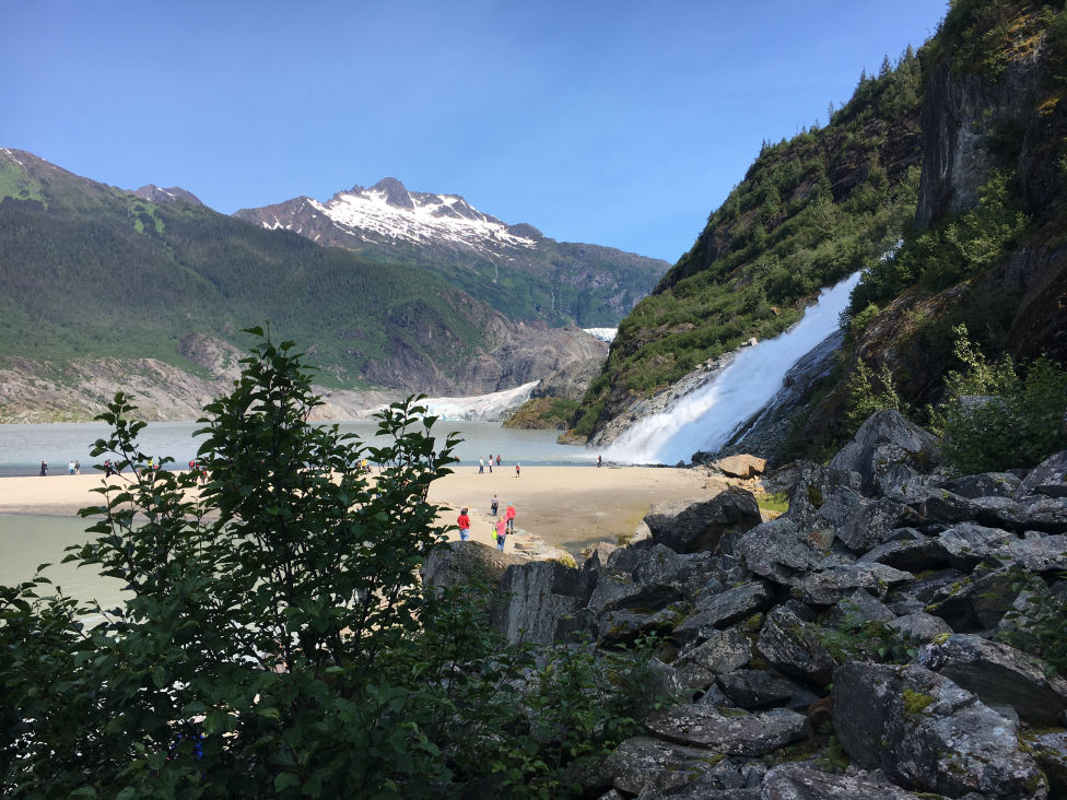 Photo of Mendenhall Glacier and Nugget Falls
