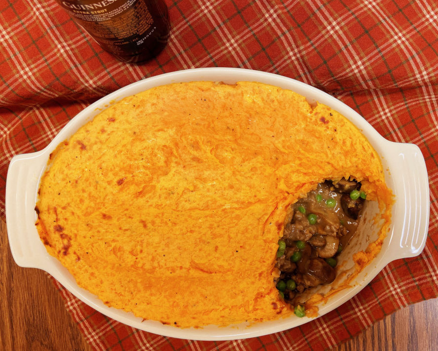 Picture of sweet potato-topped shepherd's pie