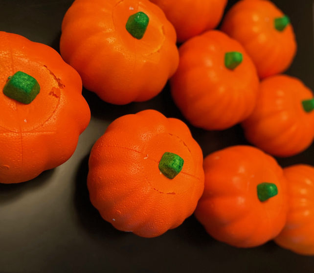 Image of orange foam pumpkins
