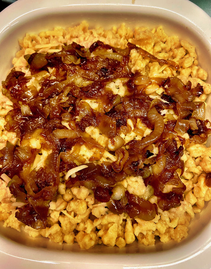 Photo of Cheese Spaetzle with Carmelized Onions